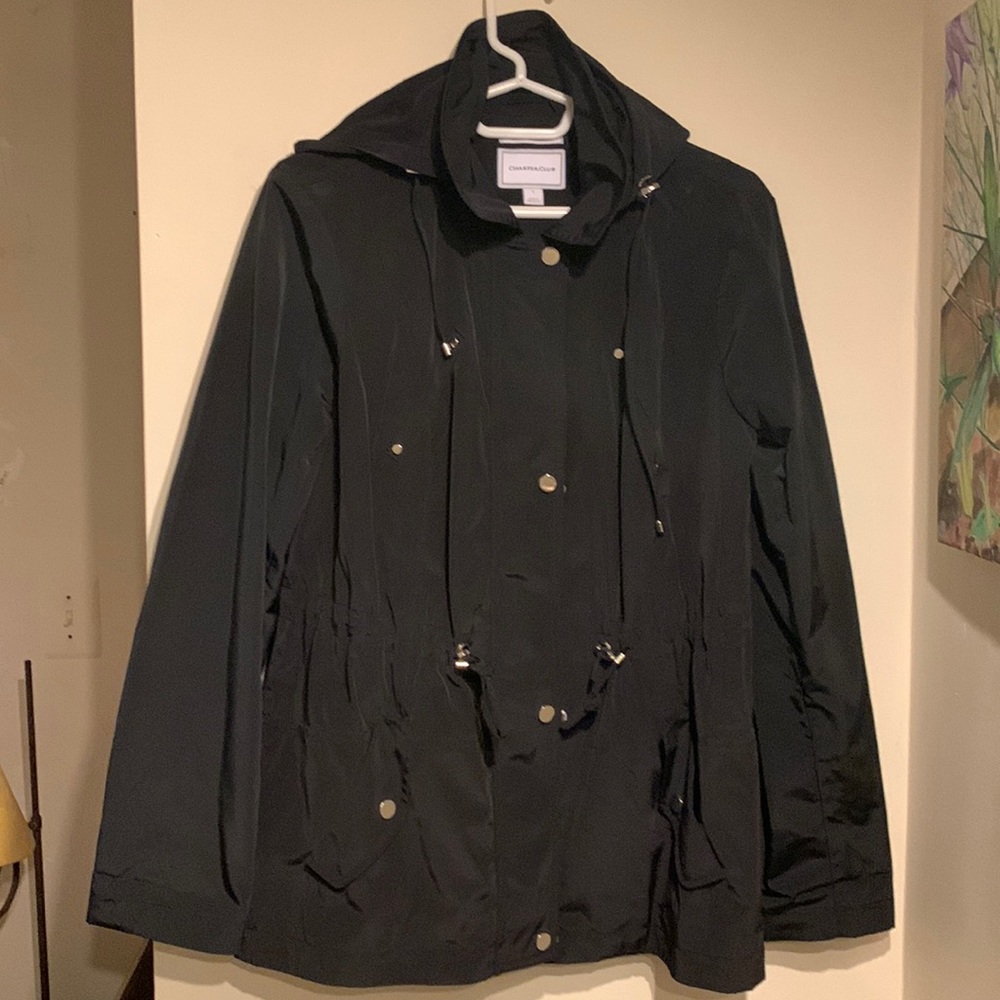 Charter Club size S water resistant raincoat